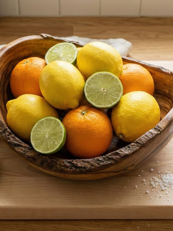 Carved Acacia Bowl - In Use