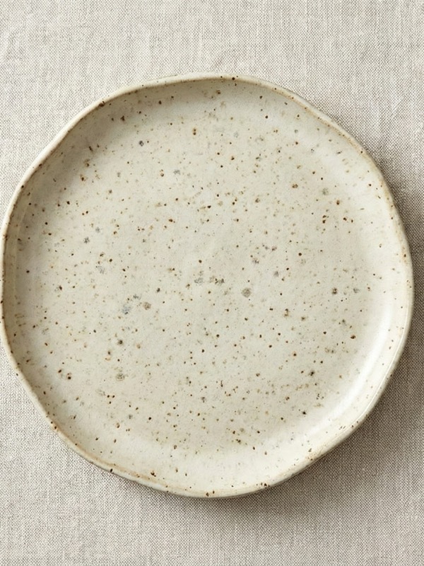 Speckled Stoneware Plate